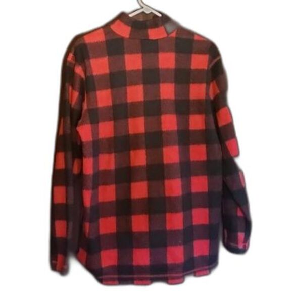 Vintage 90s Alpine Ridge Lumberjack Buffalo Plaid Pullover - Half Zip - Picture 2 of 10